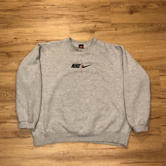 nike shirt with check in the middle